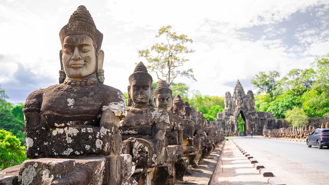 South Gate of Angkor Thom, Cambodia
